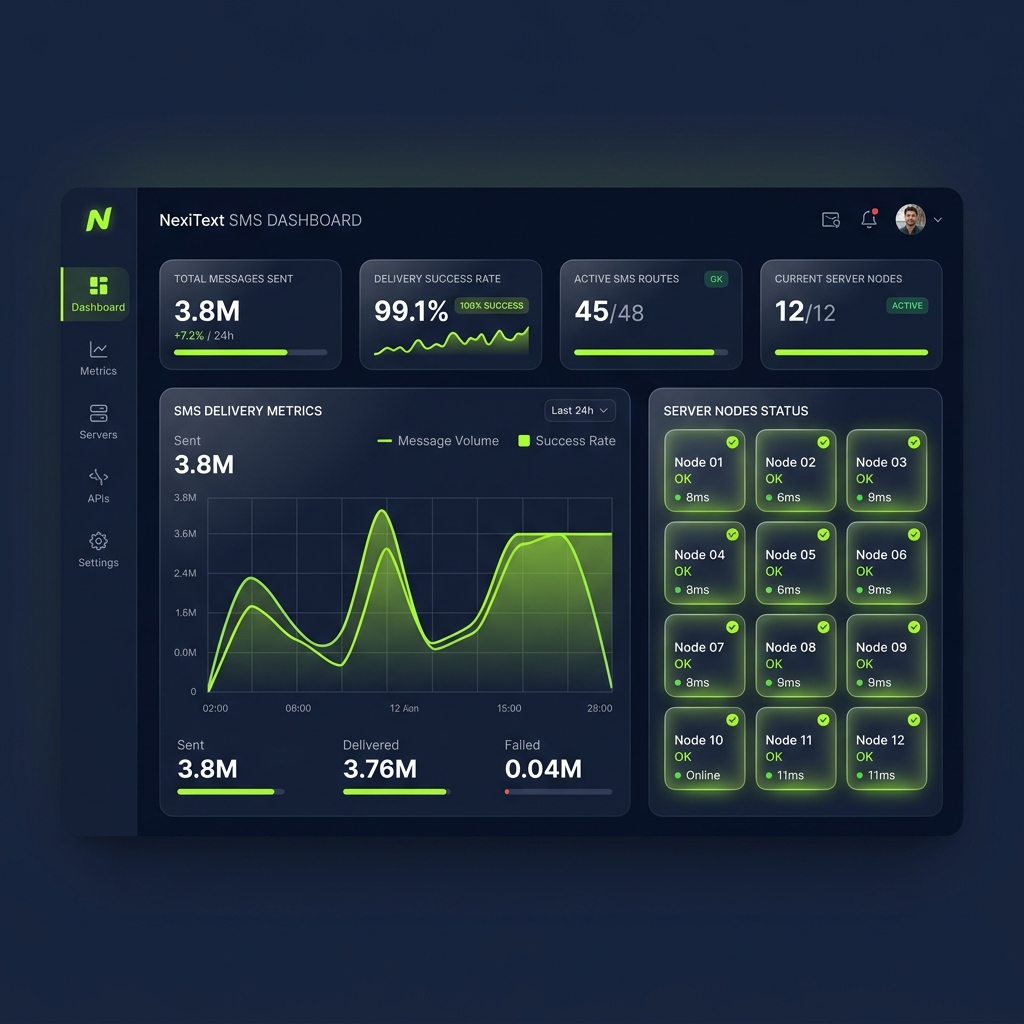 Sars Infotech Enterprise Bulk SMS Dashboard